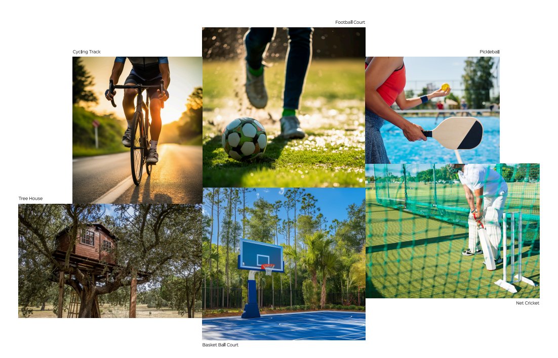 Amenities at Saket Nature Vista An impression of the world-class amenities at Saket Nature Vista